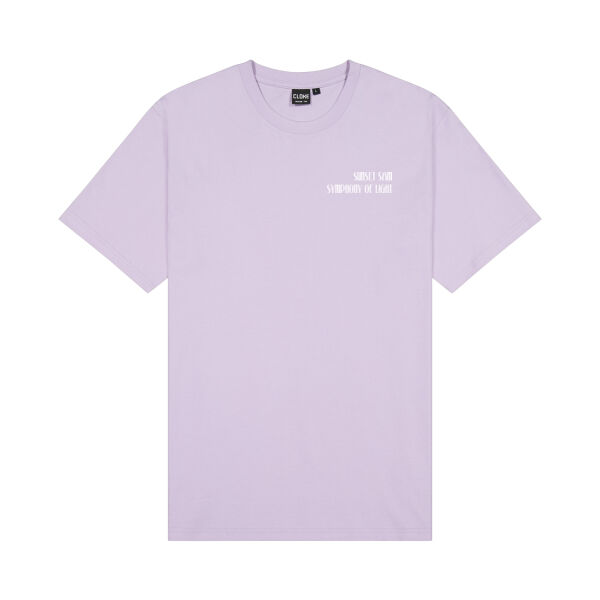 Beach sunset, back - Cloke Mens Outline Tee Thumbnail