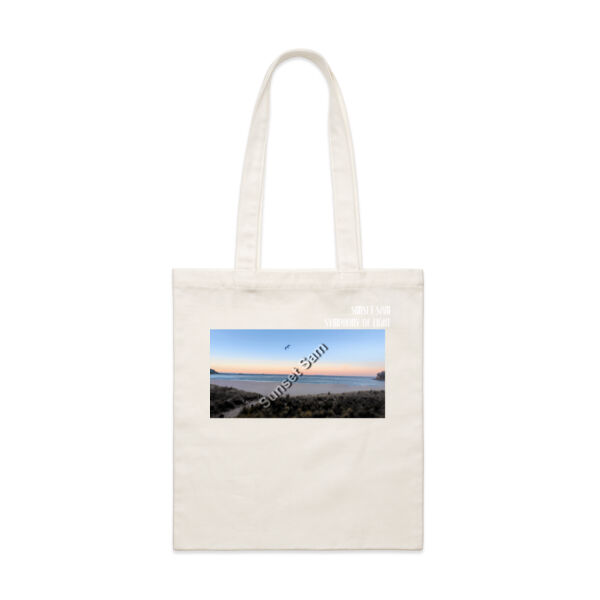 Peaceful Beach, front - AS Colour Parcel Tote Thumbnail