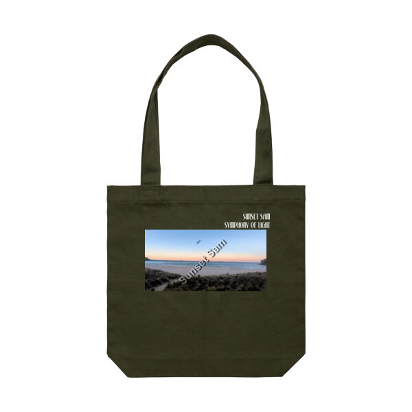 Peaceful Beach, front - AS Colour Carrie Tote Bag  Thumbnail