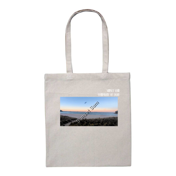 Peaceful Beach, front - Heavy Duty Canvas Tote with Gusset  Thumbnail