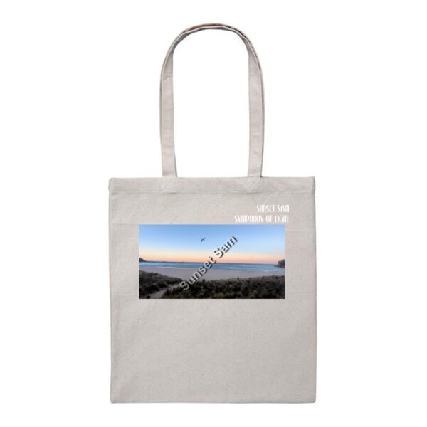 Peaceful Beach, front - Heavy Duty Canvas Tote Bag Thumbnail