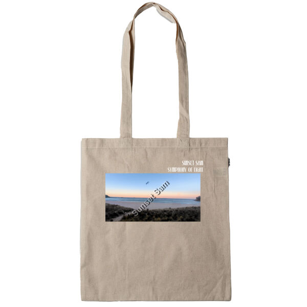 Peaceful Beach, front - Calico Tote Bag - Thread Project Thumbnail