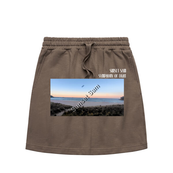 Peaceful Beach, front - AS Colour Womens Terry Skirt Thumbnail