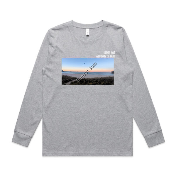 Peaceful Beach, front - AS Colour Womens Classic Longsleeve Tee Thumbnail