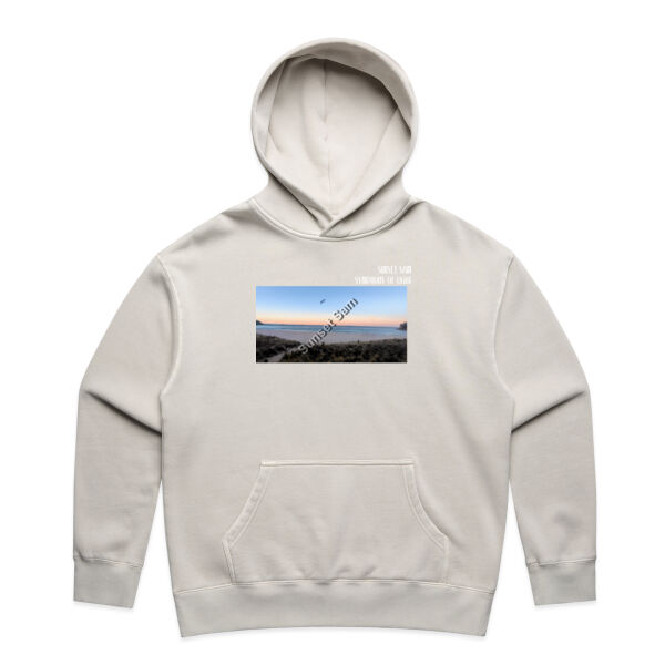 Peaceful Beach, front - AS Colour Womens Relax Faded Hood Thumbnail
