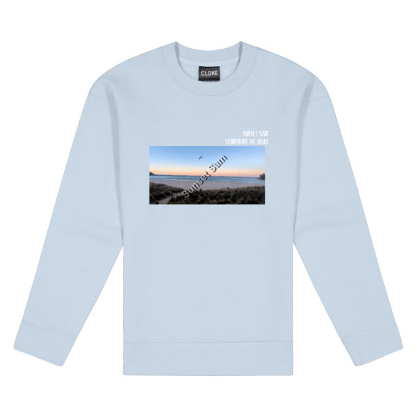 Peaceful Beach, front - Cloke Women's Standard Crew Neck Sweat Thumbnail