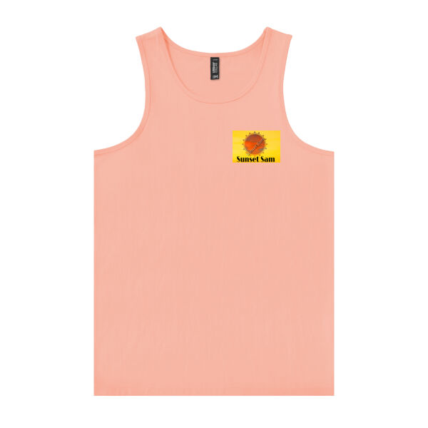 Peaceful Beach, back - Urban Collab Mens Set Singlet Thumbnail