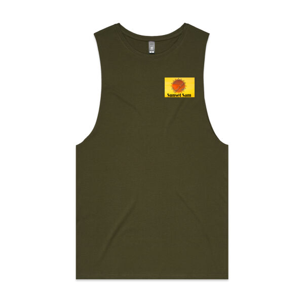 Peaceful Beach, back - AS Colour Mens Barnard Tank Thumbnail