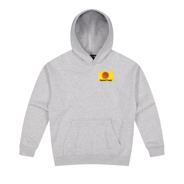 Peaceful Beach, back - Cloke Mens Unplugged Hoodie Thumbnail