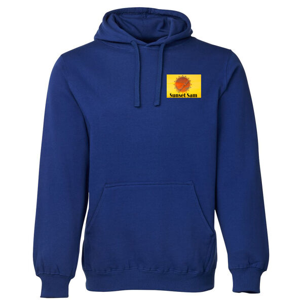 Peaceful Beach, back - JB's Mens Fleecy Hoodie Thumbnail