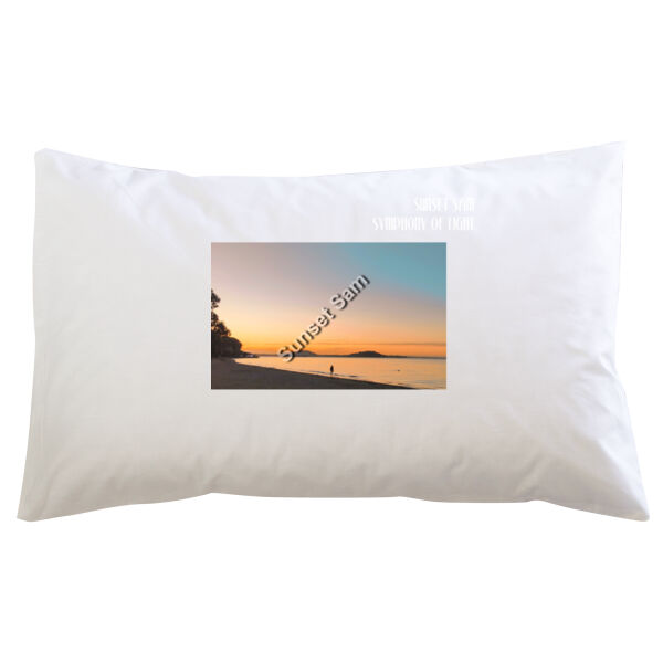 Beach stroll, front - Pillowcase  Thumbnail