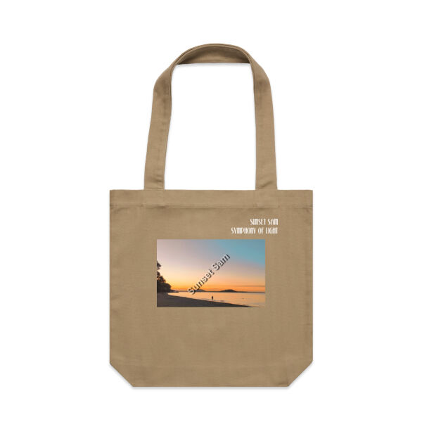 Beach stroll, front - AS Colour Carrie Tote Bag  Thumbnail
