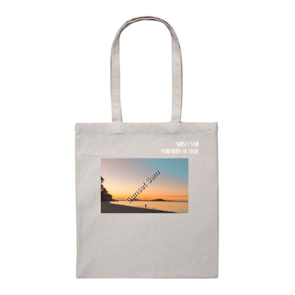 Beach stroll, front - Heavy Duty Canvas Tote Bag Thumbnail