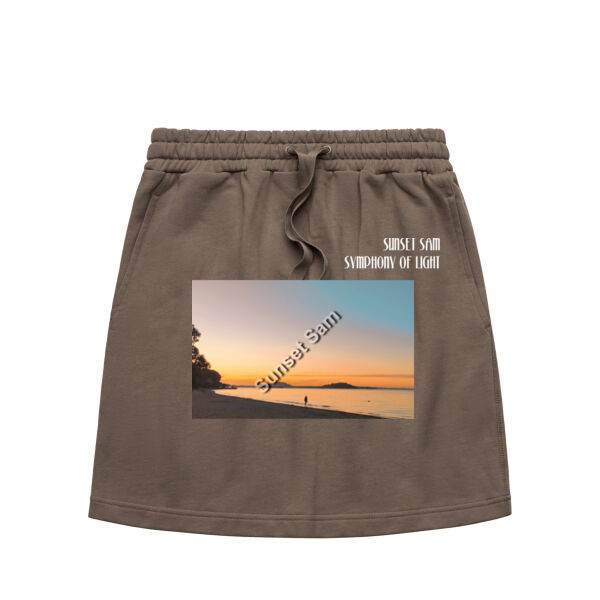 Beach stroll, front - AS Colour Womens Terry Skirt Thumbnail