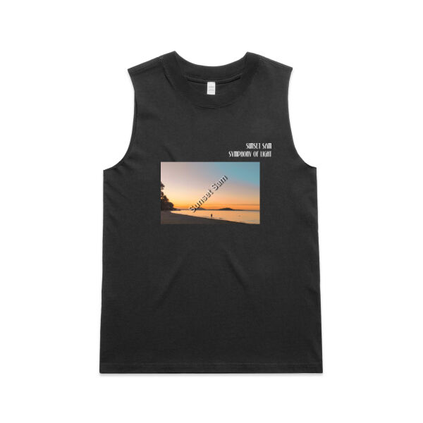 Beach stroll, front - AS Colour Womens Heavy Faded Tank Thumbnail