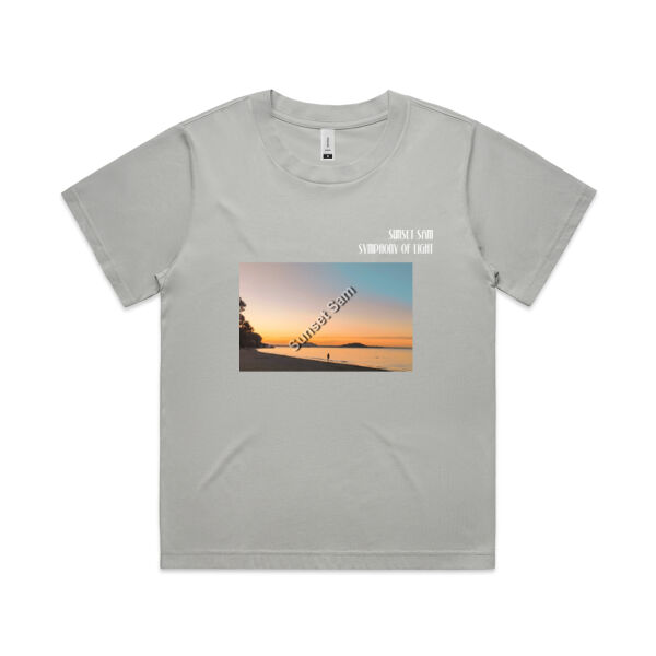 Beach stroll, front - AS Colour Womens Martina Tee Thumbnail