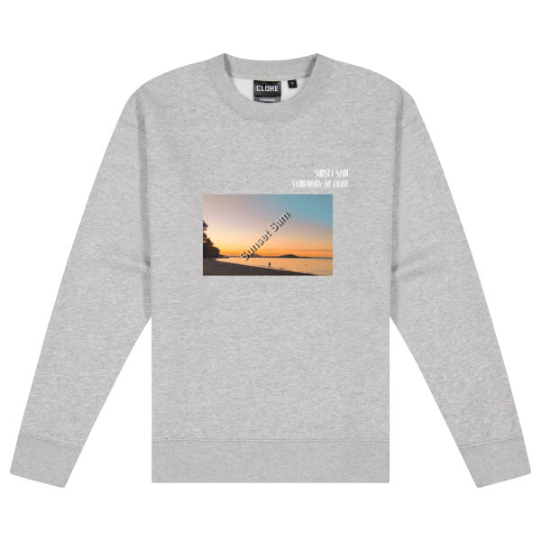 Beach stroll, front - Cloke Women's Standard Crew Neck Sweat Thumbnail