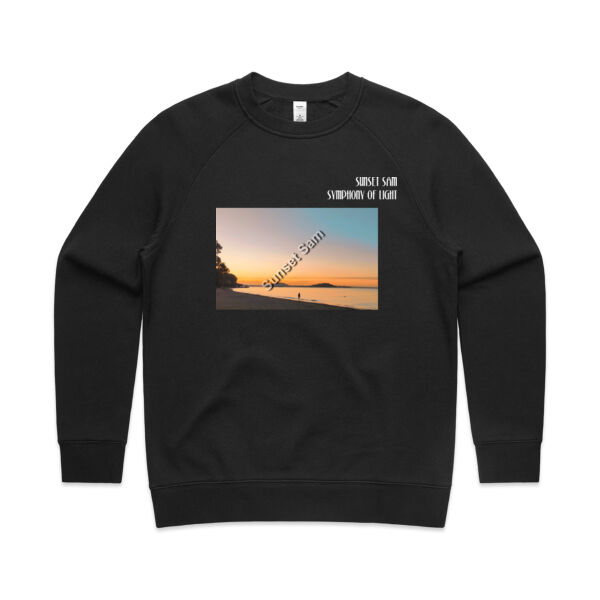 Beach stroll, front - AS Colour Womens Supply Crew Thumbnail