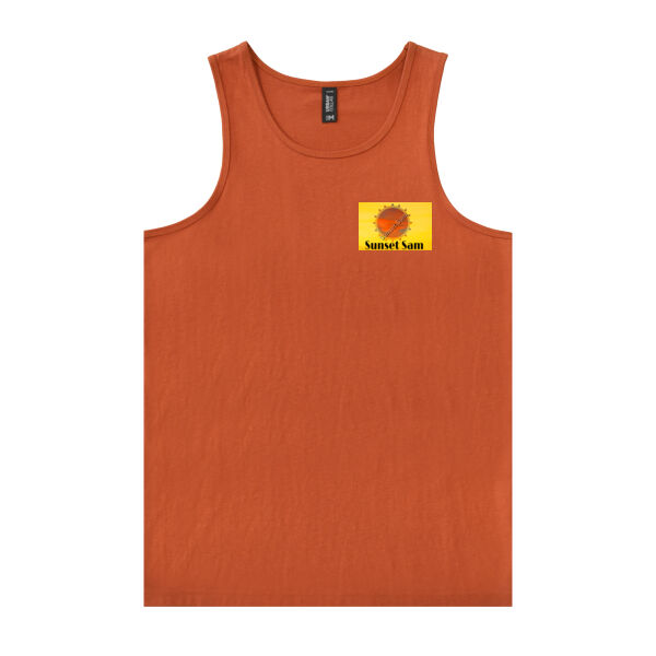 Beach stroll, back - Urban Collab Mens Set Singlet Thumbnail