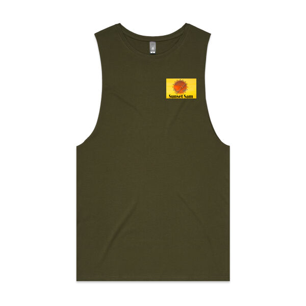 Beach stroll, back - AS Colour Mens Barnard Tank Thumbnail