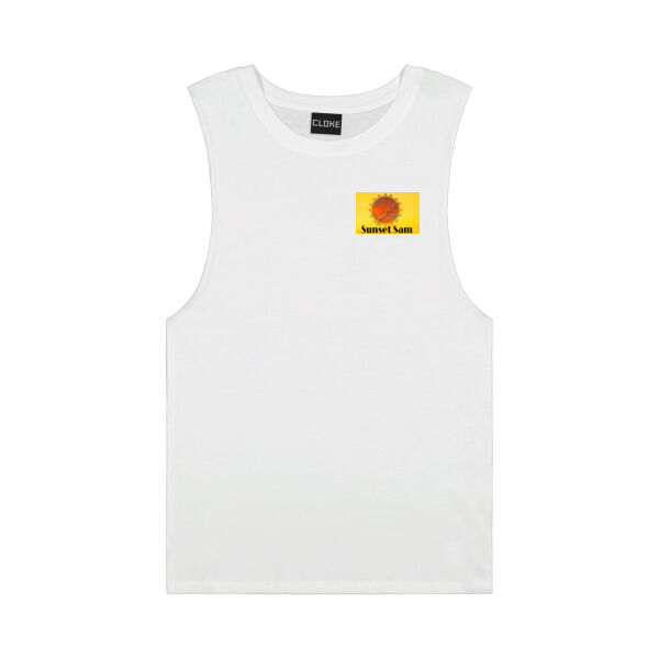 Beach stroll, back - Cloke Mens Big Air Tank Thumbnail