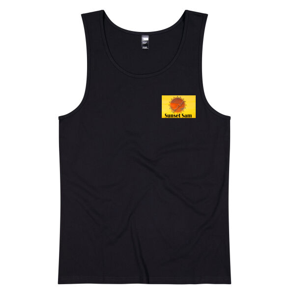 Beach stroll, back - Thread Project Mens Summer Singlet Thumbnail