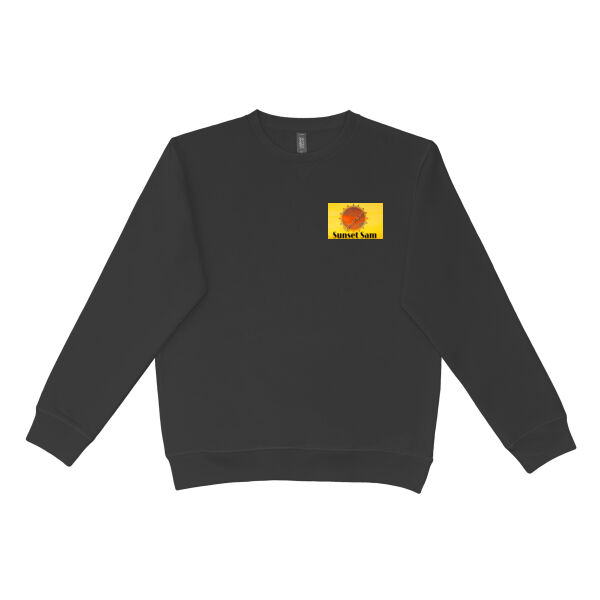 Beach stroll, back - Urban Collab Mens The Broad Crewneck Thumbnail