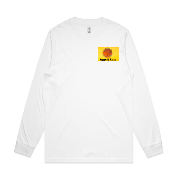 Beach stroll, back - AS Colour Mens General Long Sleeve Tee Thumbnail
