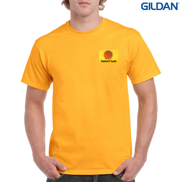 Beach stroll, back - Gildan Mens Heavy Cotton T-Shirt Thumbnail