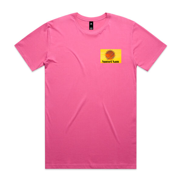 Beach stroll, back - AS Colour Mens Staple T shirt Thumbnail