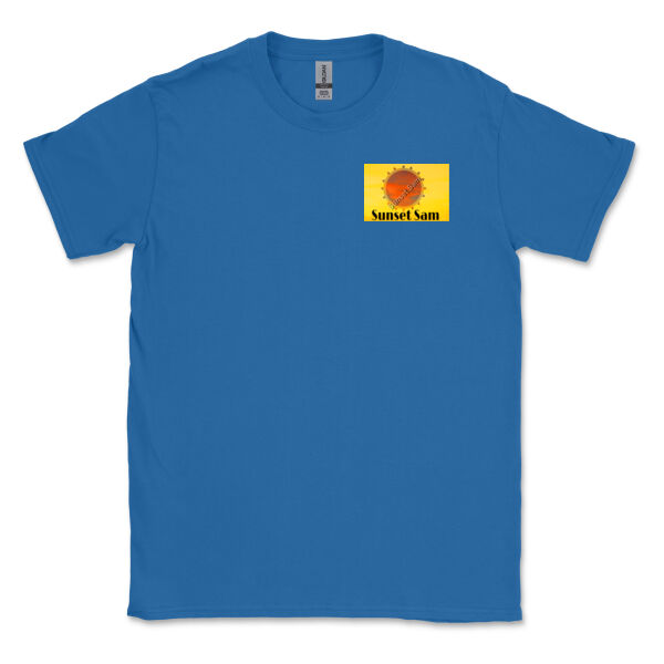 Beach stroll, back - Gildan Mens Softstyle T-Shirt Thumbnail