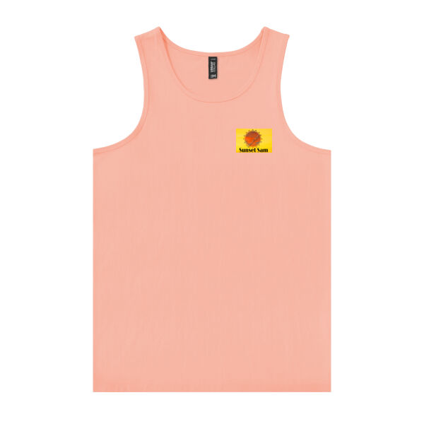 Cherry blosssoms  night sky, back - Urban Collab Mens Set Singlet Thumbnail