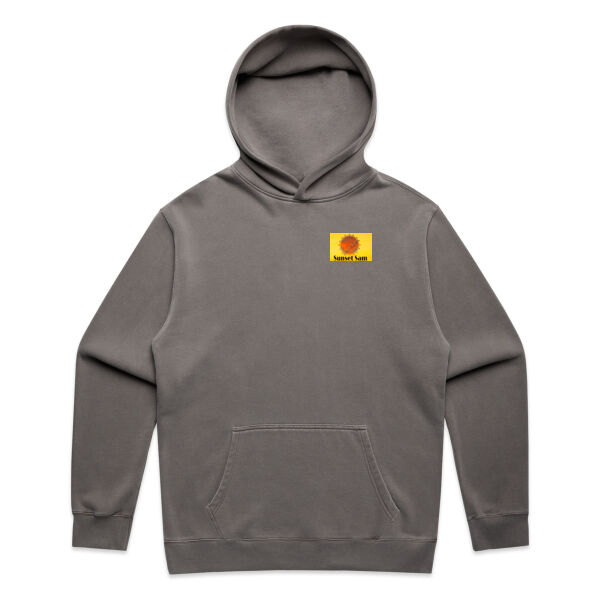 Cherry blosssoms  night sky, back - AS Colour Mens Relax Faded Hood Thumbnail