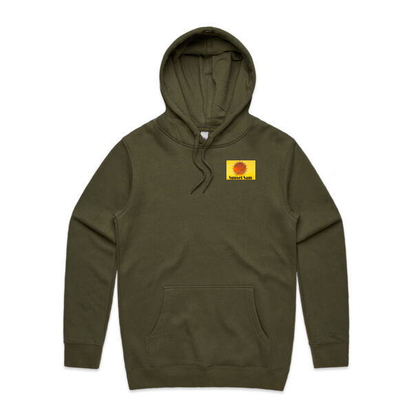 Cherry blosssoms  night sky, back - AS Colour Mens Stencil Hoodie Thumbnail