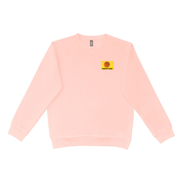 Cherry blosssoms  night sky, back - Urban Collab Mens The Broad Crewneck Thumbnail