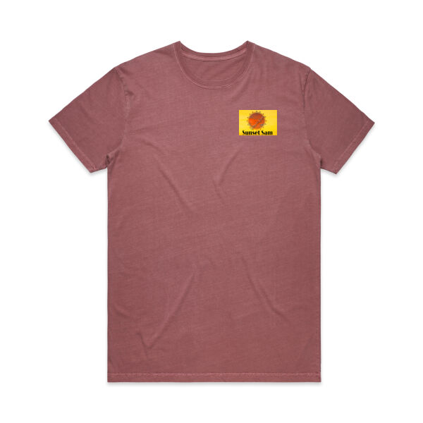 Cherry blosssoms  night sky, back - AS Colour Mens Staple Faded Tee Thumbnail