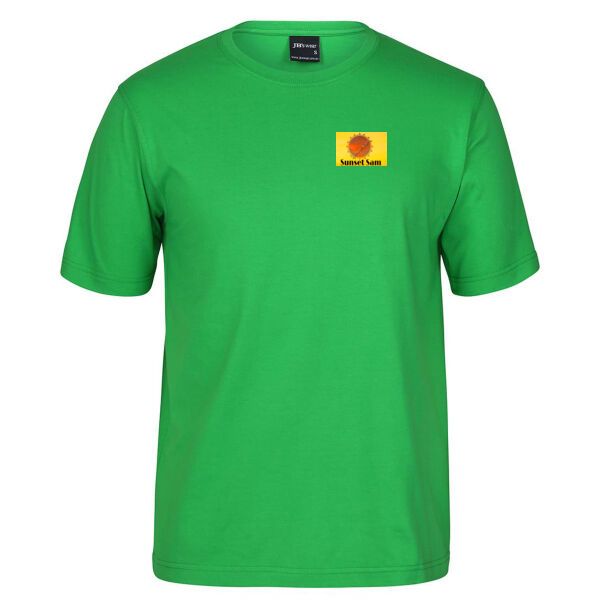 Cherry blosssoms  night sky, back - JB's Mens Tee Thumbnail