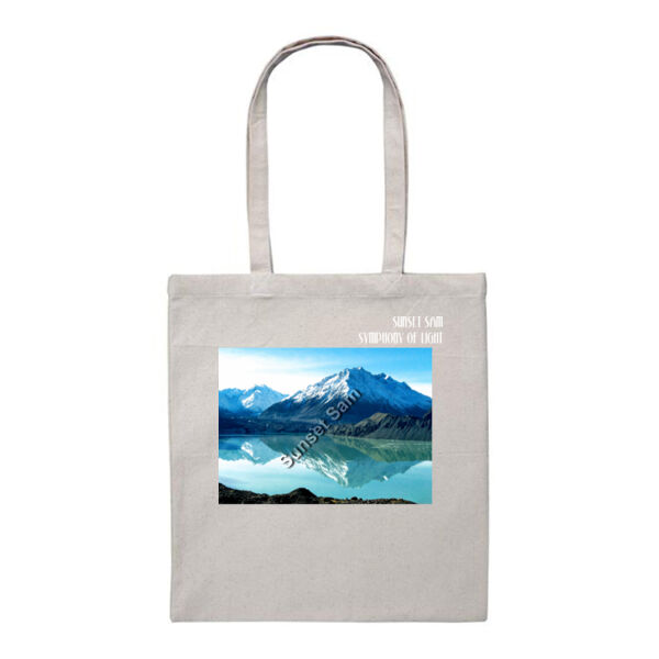 Lake Tasman Reflections, front - Heavy Duty Canvas Tote Bag Thumbnail