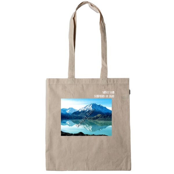 Lake Tasman Reflections, front - Calico Tote Bag - Thread Project Thumbnail