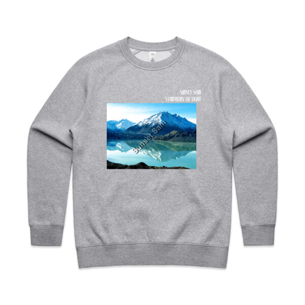 Lake Tasman Reflections, front - AS Colour Womens Supply Crew Thumbnail