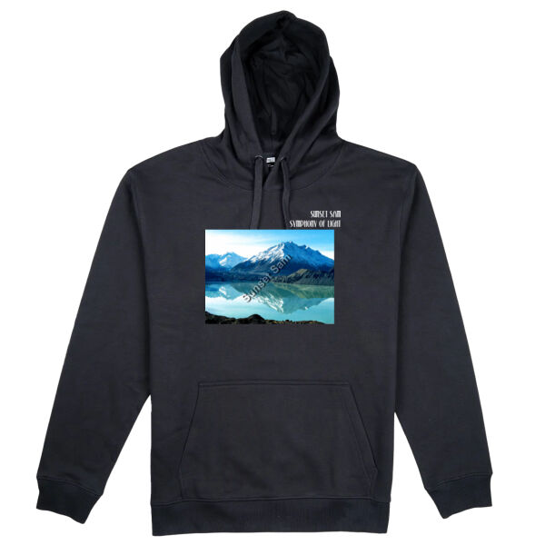 Lake Tasman Reflections, front - Thread Project Unisex Epic Hoodie Thumbnail