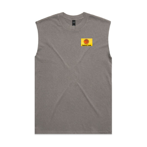 Lake Tasman Reflections, back - AS Colour Mens Heavy Faded Tank Thumbnail