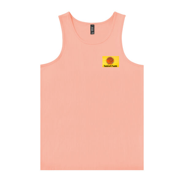 Lake Tasman Reflections, back - Urban Collab Mens Set Singlet Thumbnail