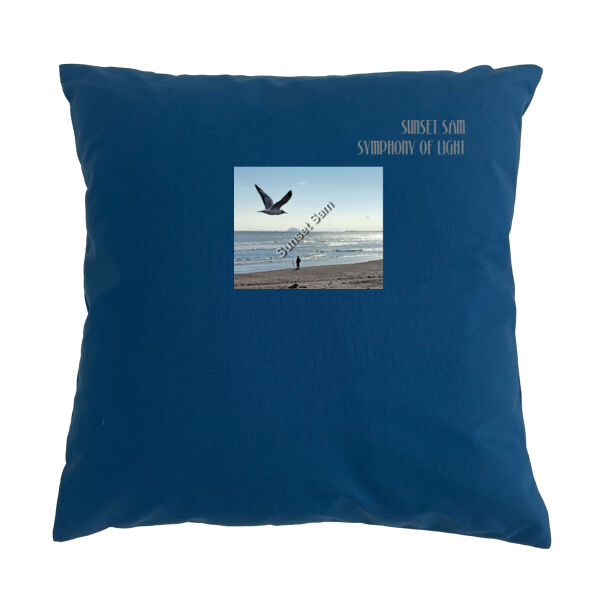 Fishing on the beach, front - Cushion cover Thumbnail