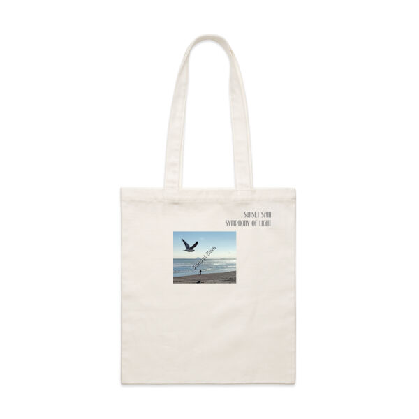 Fishing on the beach, front - AS Colour Parcel Tote Thumbnail