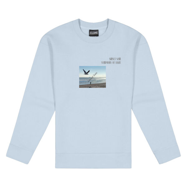Fishing on the beach, front - Cloke Women's Standard Crew Neck Sweat Thumbnail