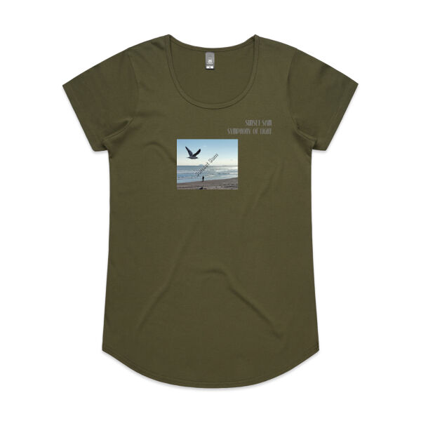 Fishing on the beach, front - AS Colour Womens Mali Tee Thumbnail