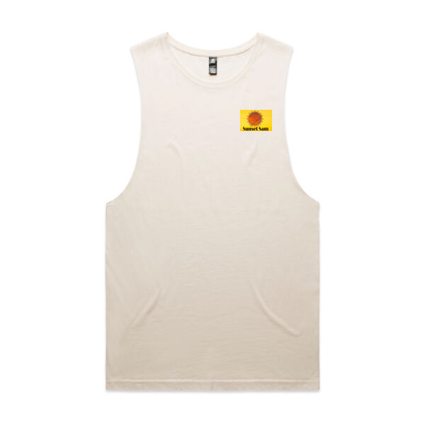 Fishing on the beach, back - AS Colour Mens Barnard Tank Thumbnail