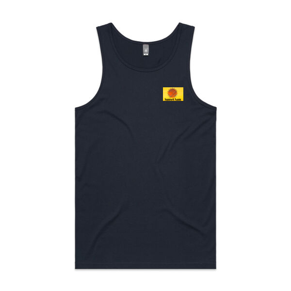 Fishing on the beach, back - AS Colour Mens Lowdown Singlet Thumbnail