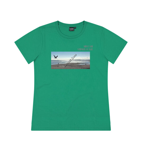 Long beach, front - Cloke Womens Silhouette Tee V2 Thumbnail